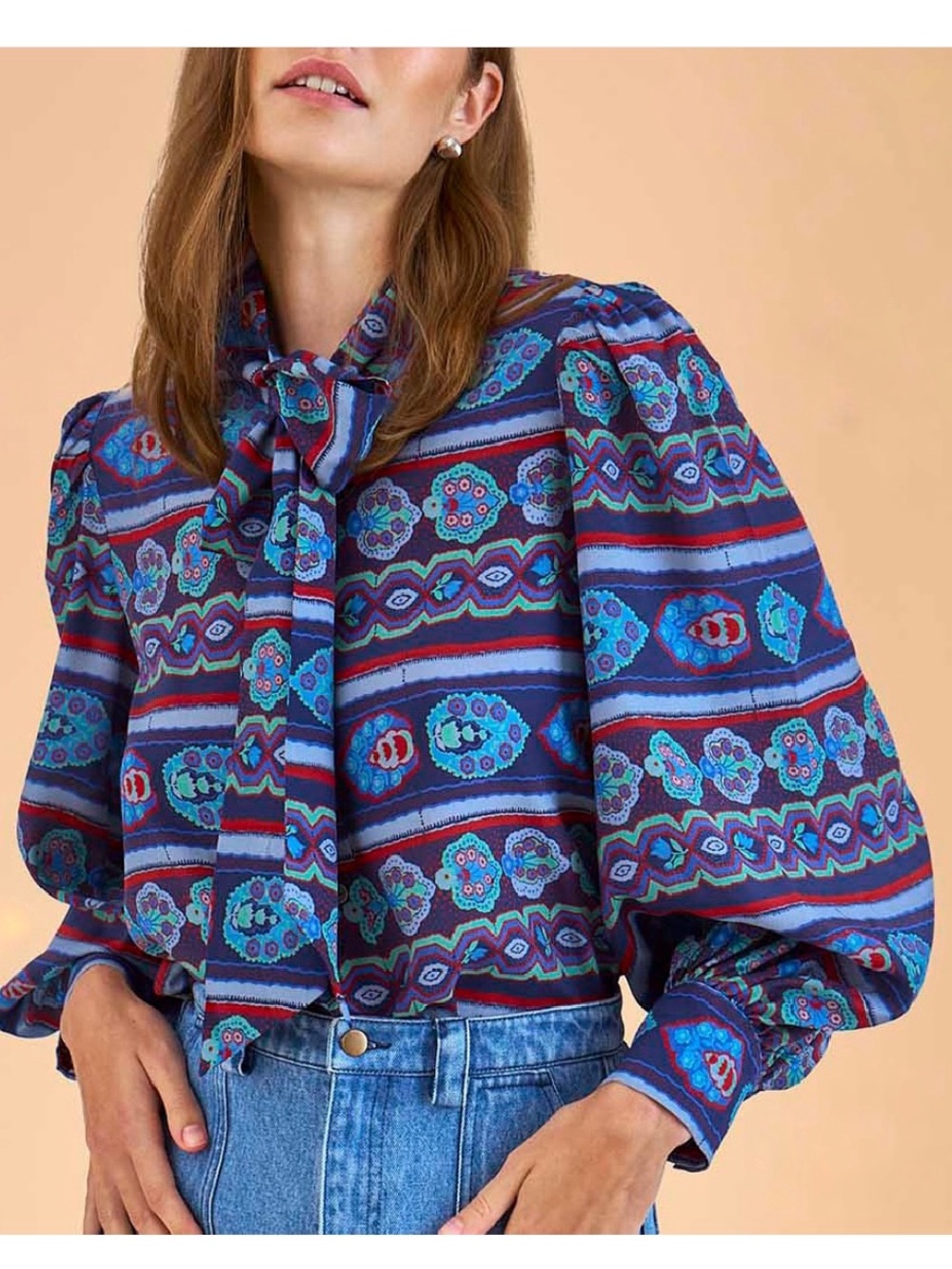 Hunter Bell NYC Tess blouse EUC